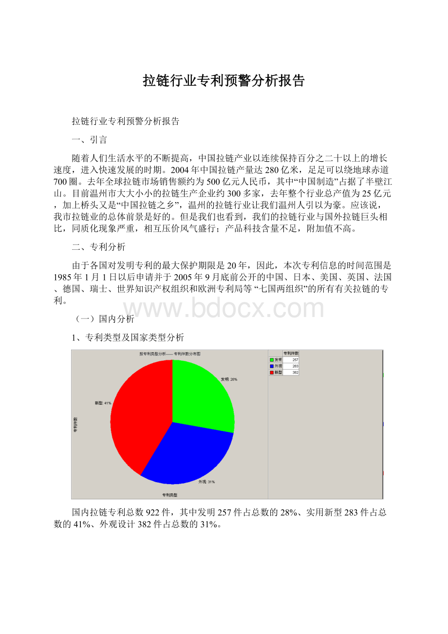 拉链行业专利预警分析报告.docx