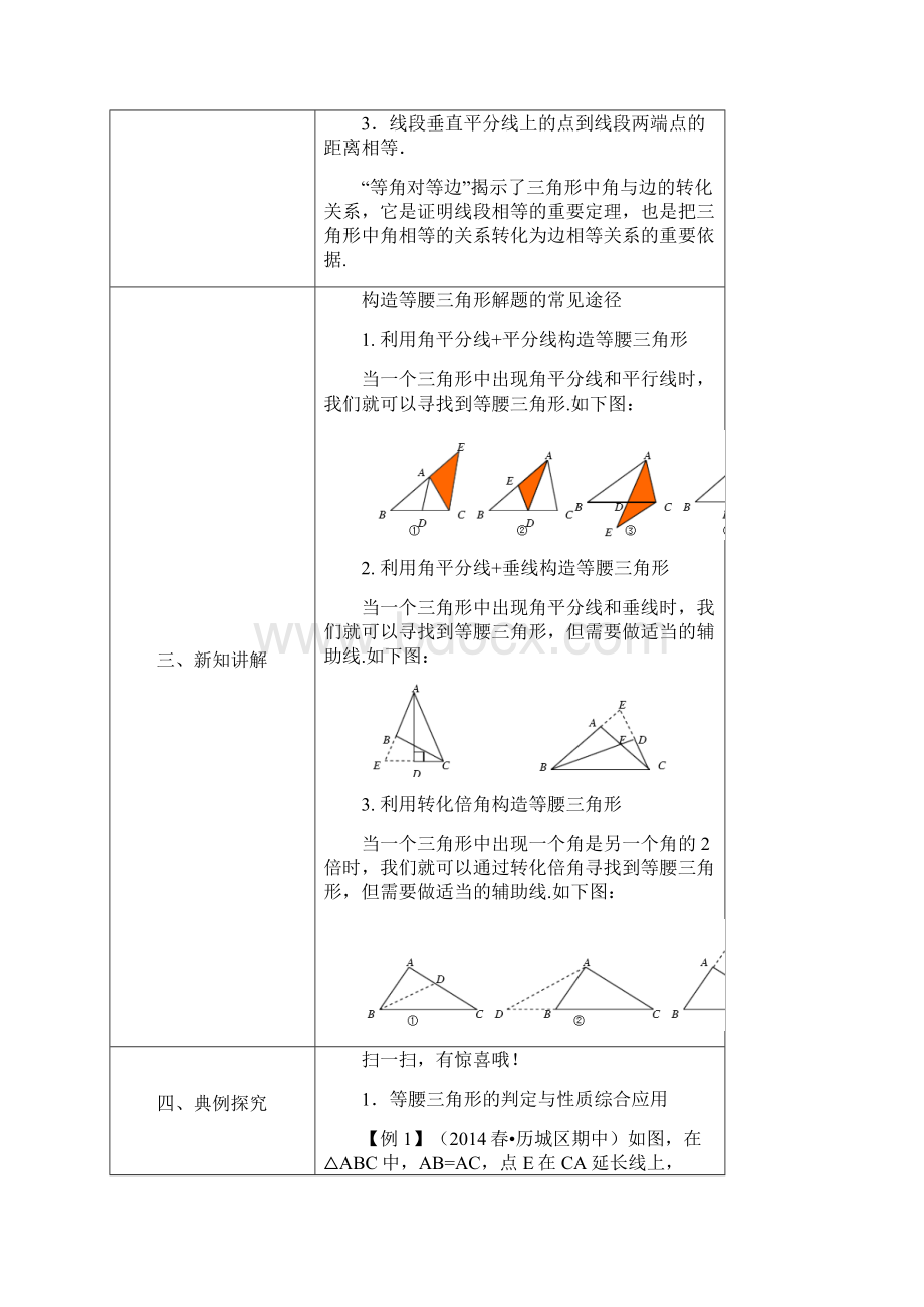 最新人教版数学八年级上册第十三章第8课时 等腰三角形的判定与性质教师版文档格式.docx_第2页