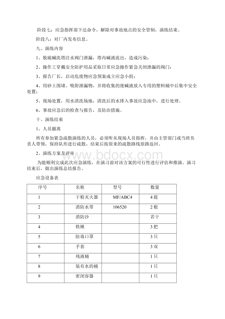 危化品危废泄漏事故应急演练之欧阳生创编.docx_第3页