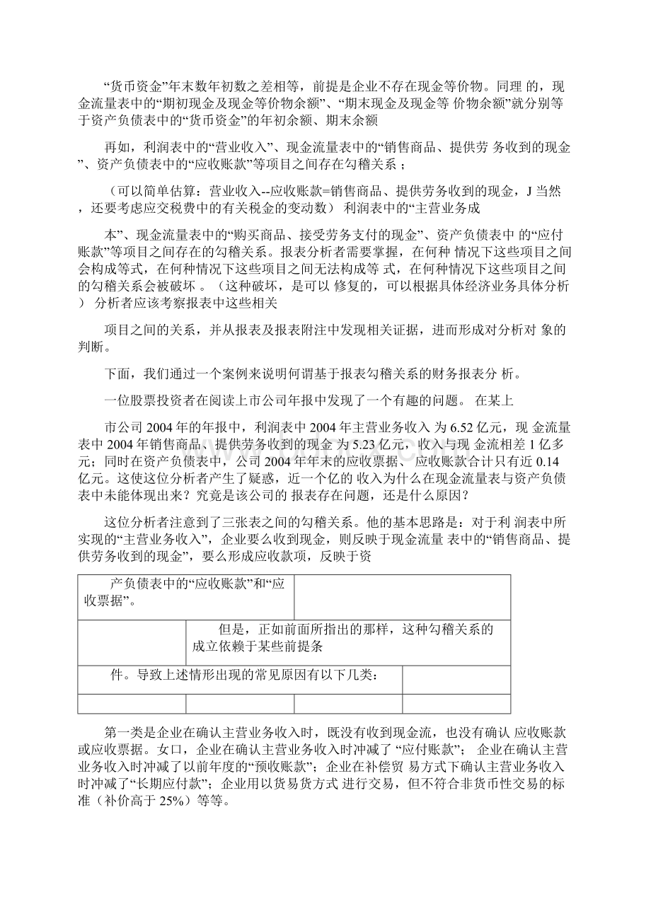 三张财务报表的表间勾稽关系.docx_第2页