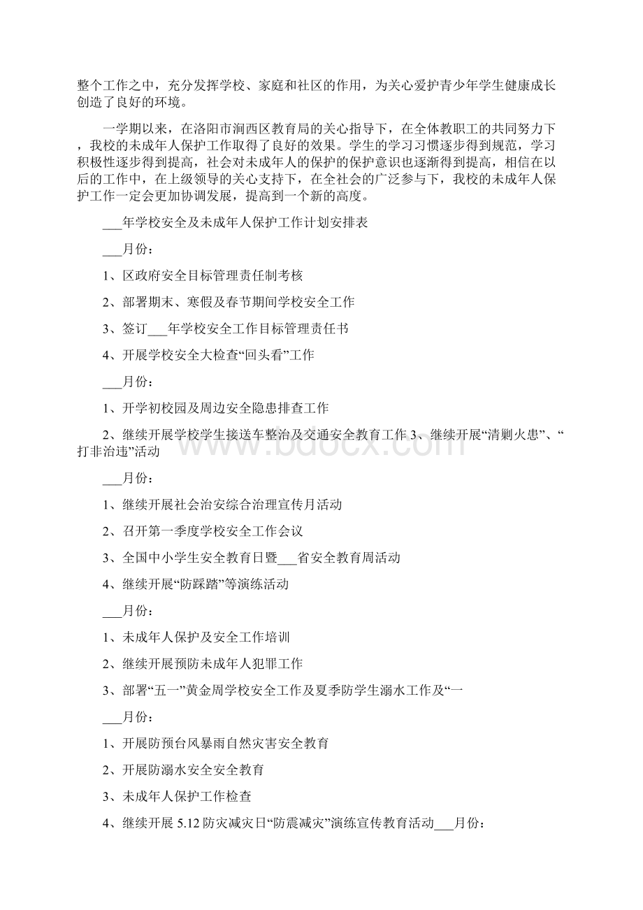 学校未成年人保护工作总结Word文档格式.docx_第2页