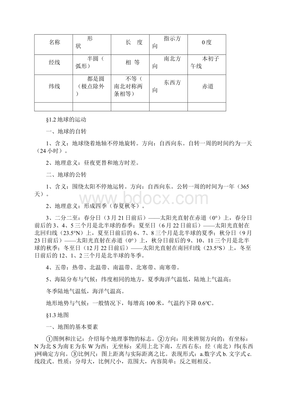 初中地理会考复习提纲Word格式.docx_第2页