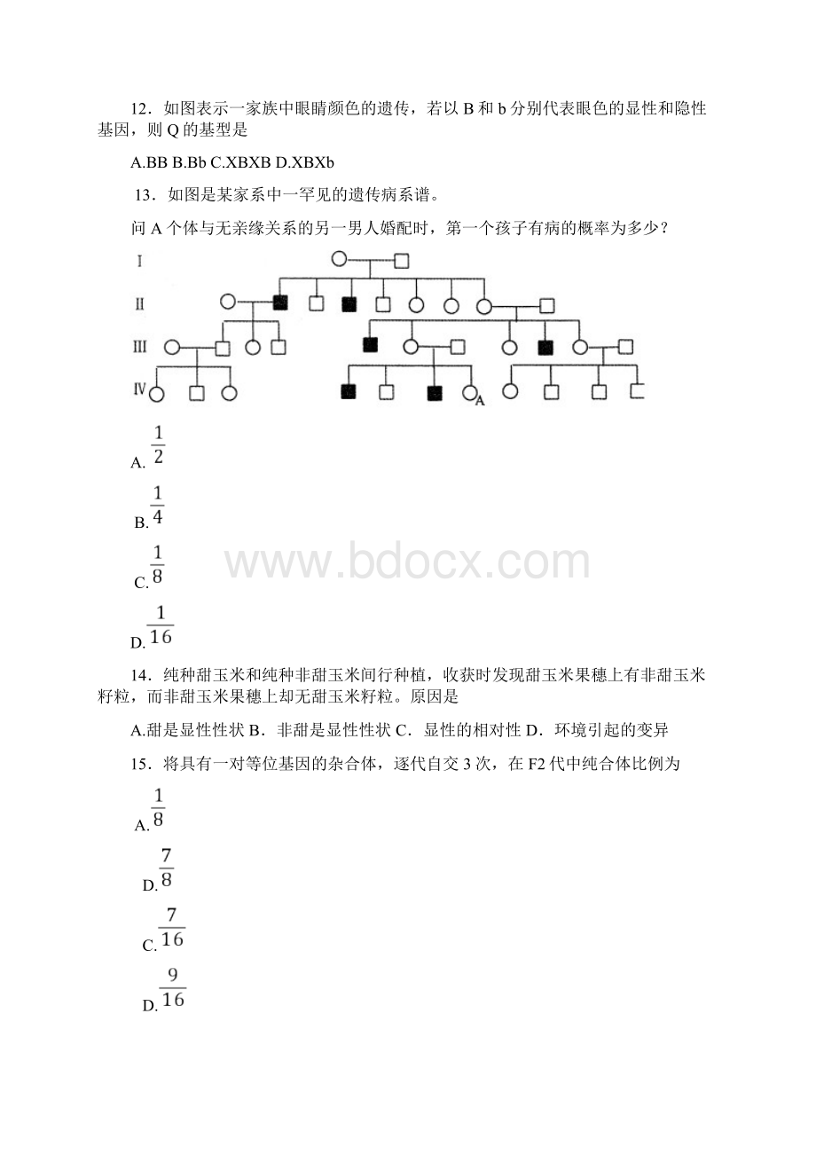 高三生物 总复习 题中经典Word下载.docx_第3页