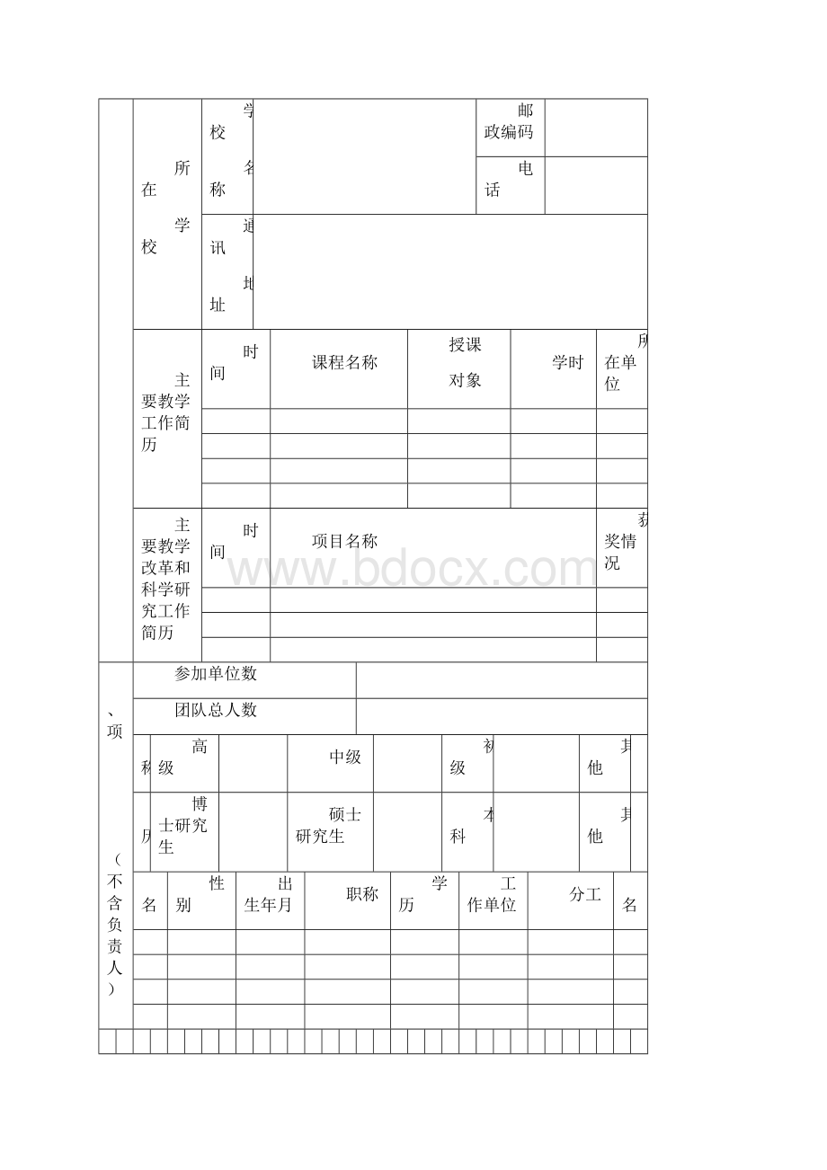 广东省高等教育教学成果奖培育项目申请书Word格式.docx_第2页