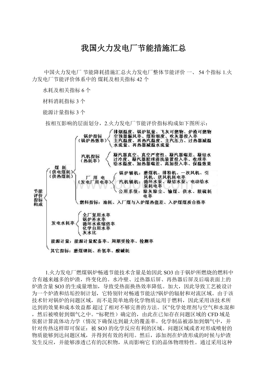 我国火力发电厂节能措施汇总.docx