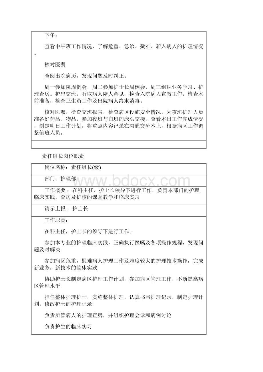 普外科护理人员岗位说明书Word文件下载.docx_第3页