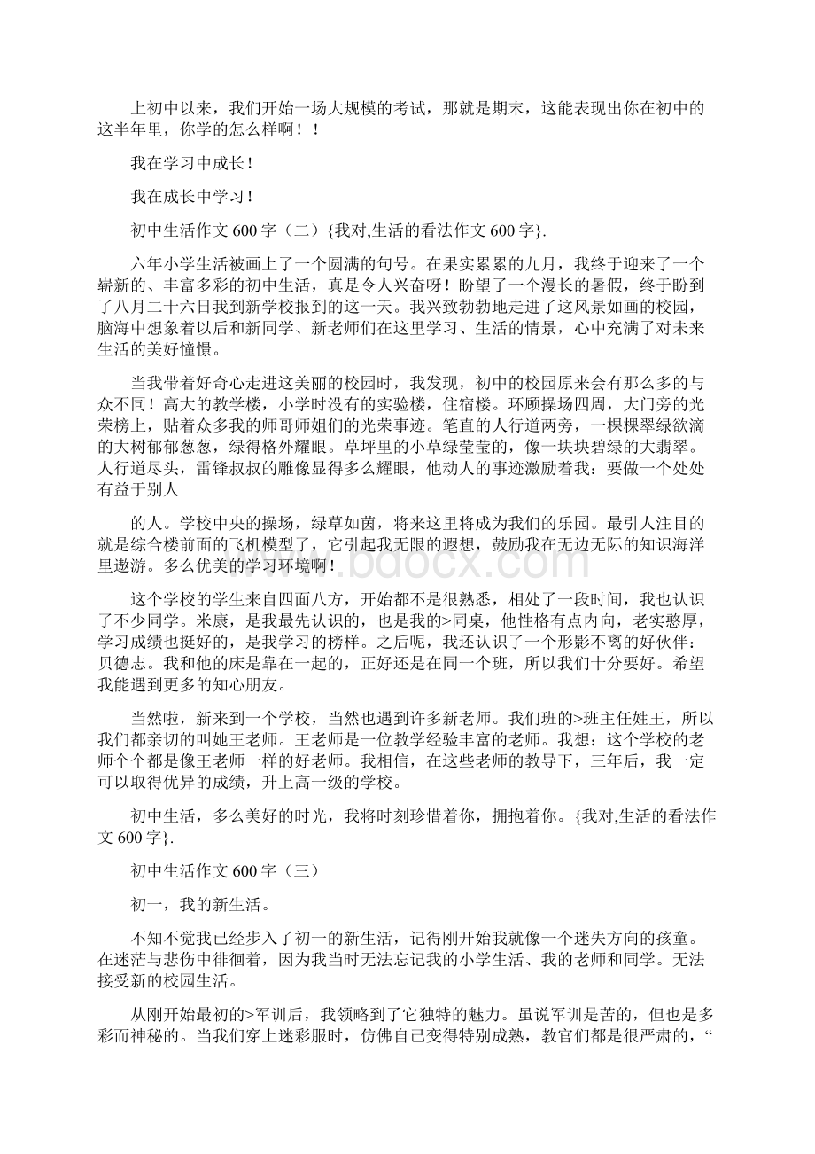 我对生活的看法作文600字Word文件下载.docx_第2页