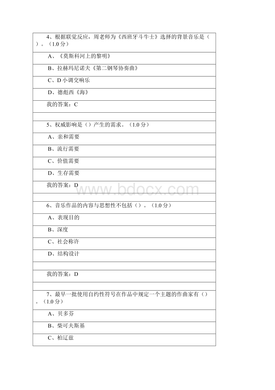 聆听心声音乐审美心理分析考试满分答案Word格式文档下载.docx_第2页