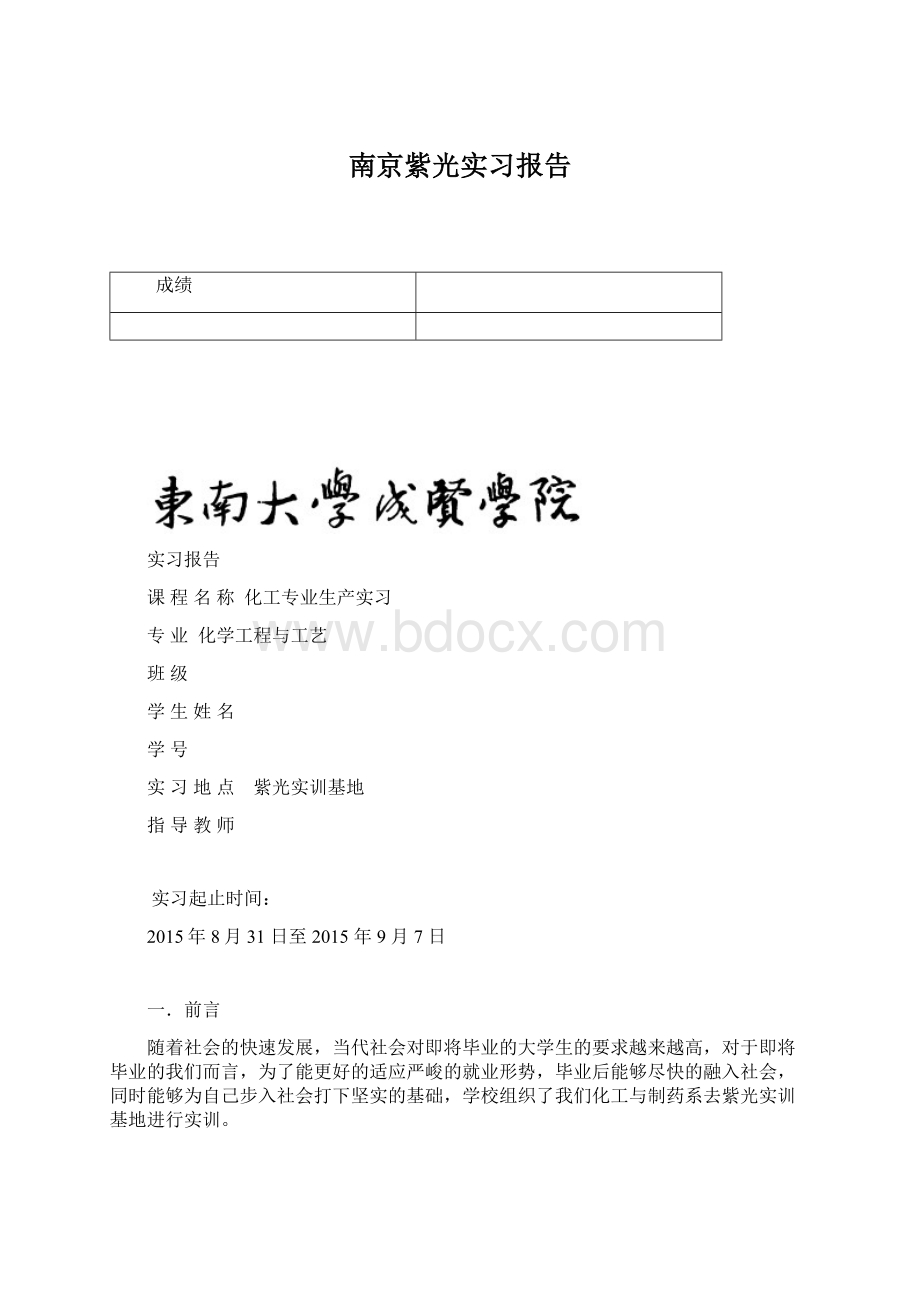 南京紫光实习报告.docx