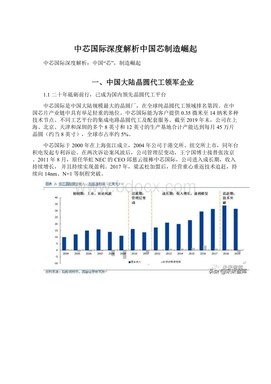 中芯国际深度解析中国芯制造崛起.docx_第1页