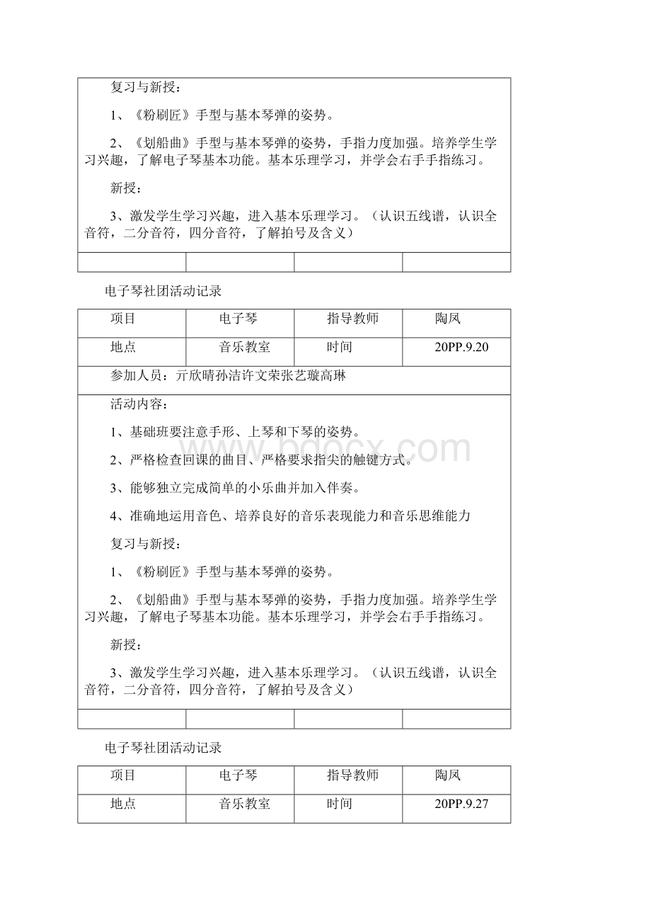 卓顶精品电子琴社团活动记录doc.docx_第2页