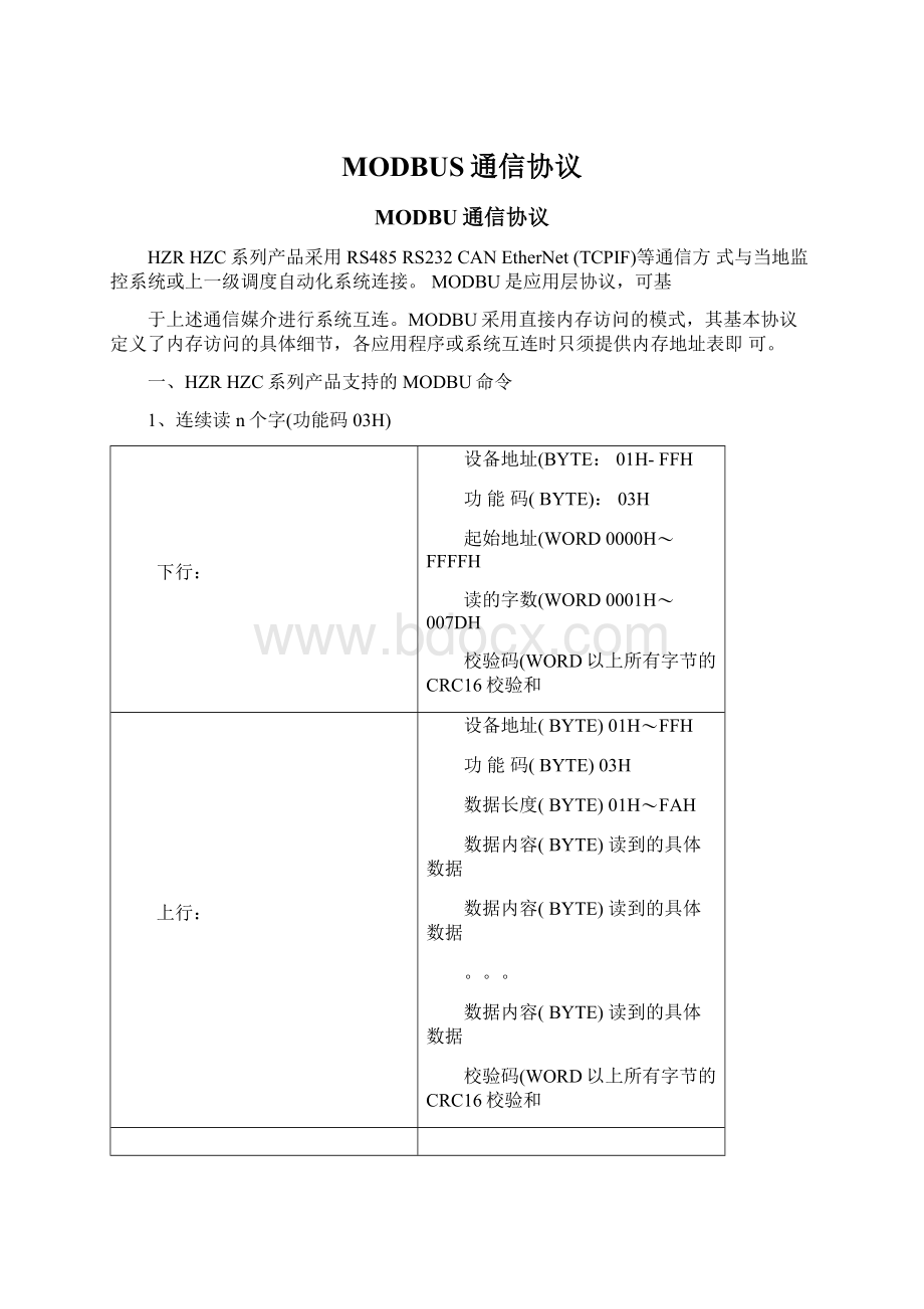 MODBUS通信协议.docx_第1页