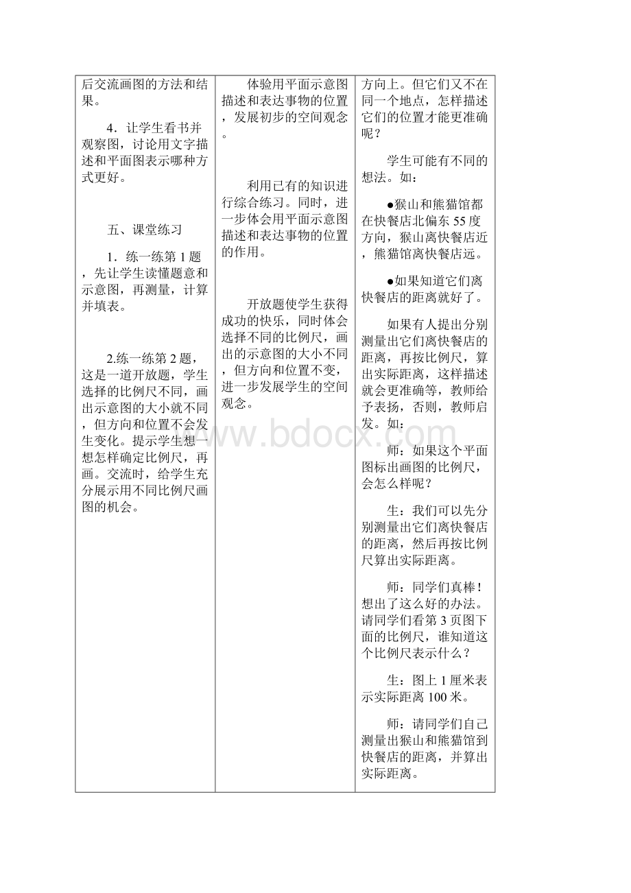 六年级数学下册教案表格式全册冀教版小学六年级文档格式.docx_第3页