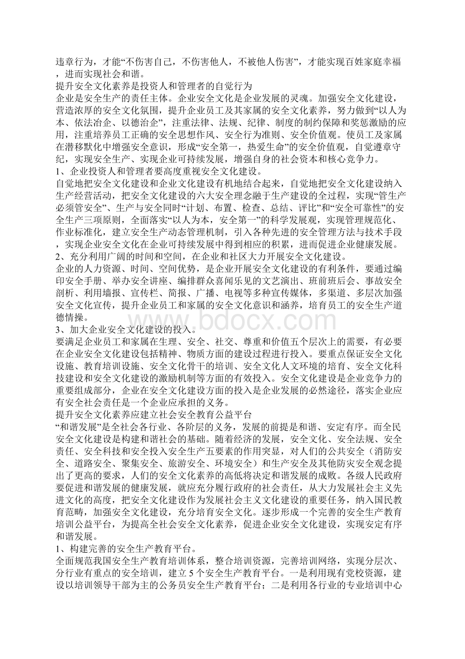 提升安全文化素质 促进社会和谐发展.docx_第3页