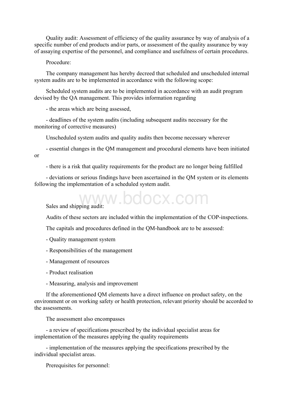 QUALITY MANAGEMENT HANDBOOKMeasuring Analysis and ImprovementWord下载.docx_第3页