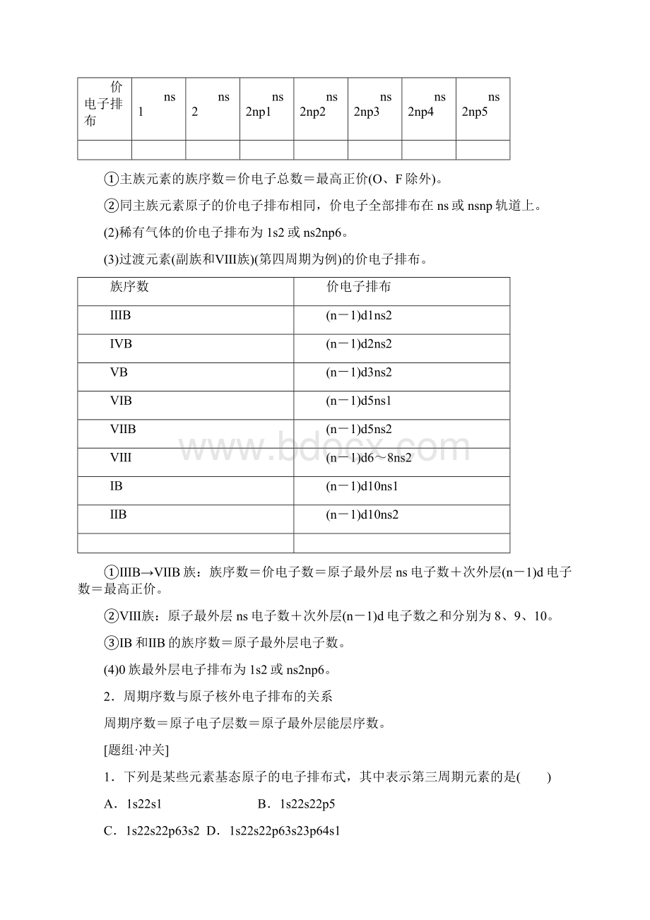 版高中化学人教版选修3教案第1章 第2节 第1课时+原子结构与元素周期表 Word版含答案Word文档下载推荐.docx_第3页