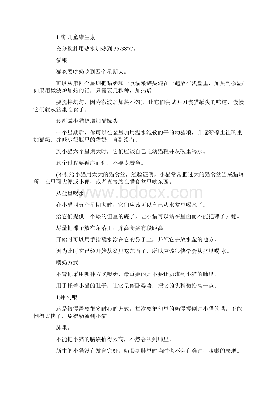 养猫注意事项Word格式文档下载.docx_第3页