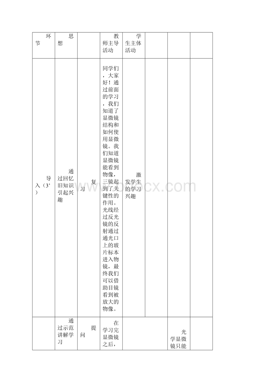 观察洋葱表皮细胞包含反思.docx_第3页