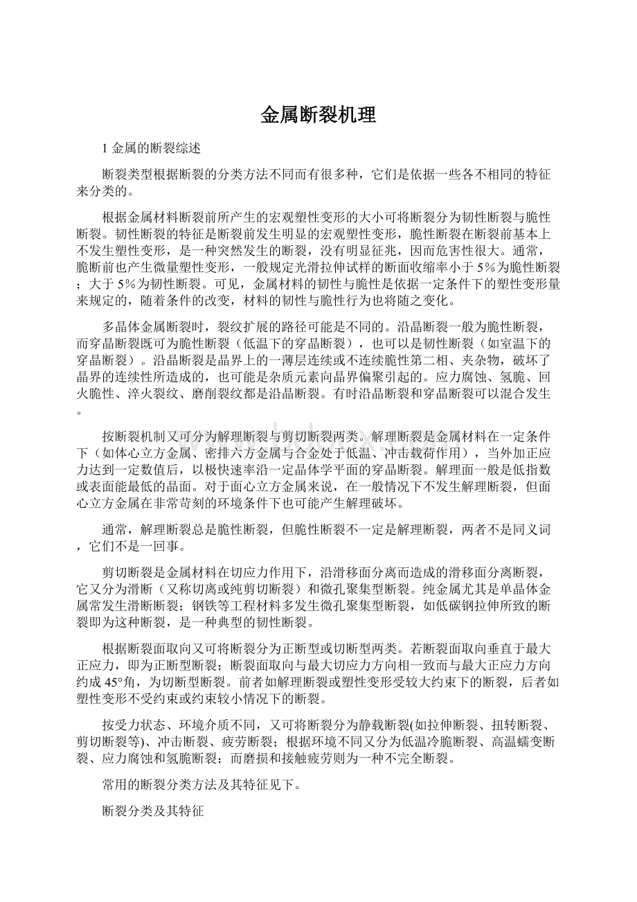 金属断裂机理Word格式文档下载.docx_第1页