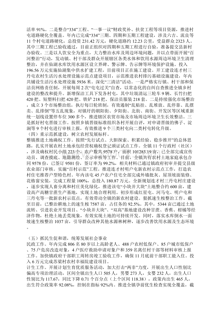 乡镇年度社会工作总结及工作计划Word格式文档下载.docx_第2页