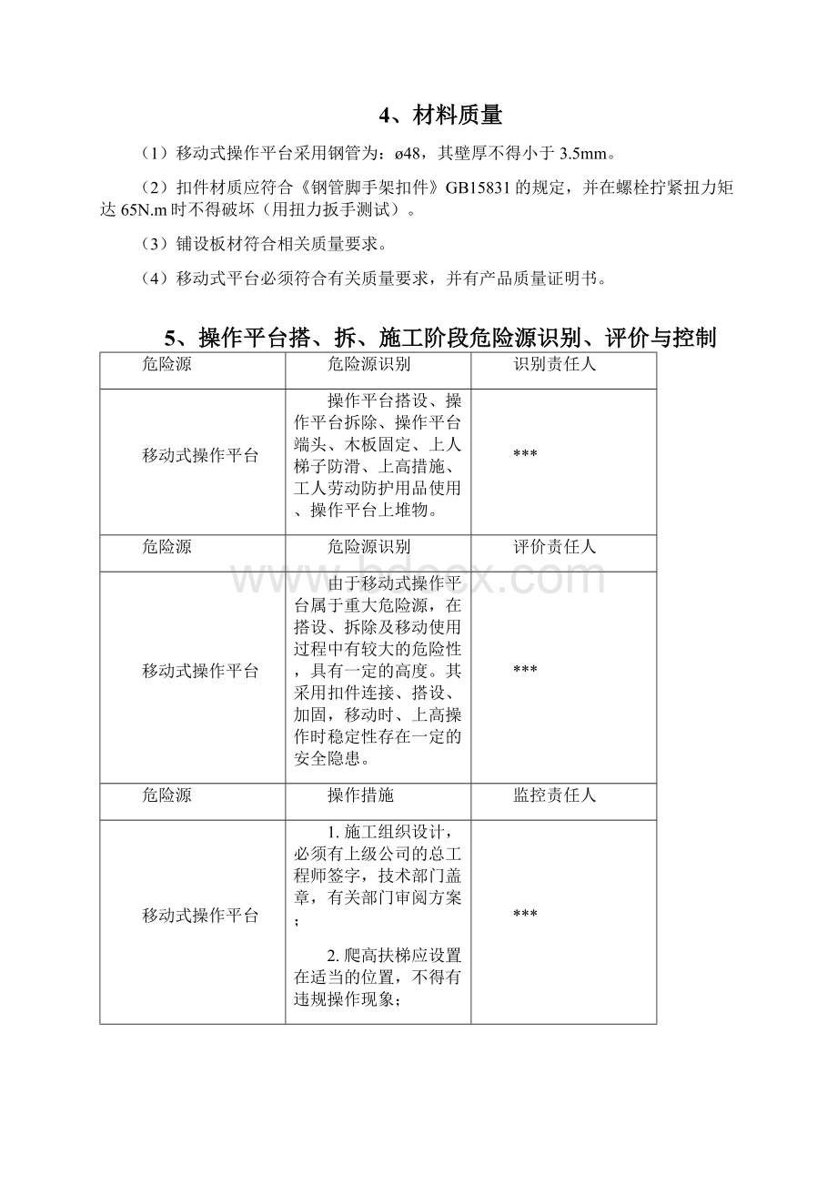 建筑安装工程移动操作平台施工方案.docx_第2页