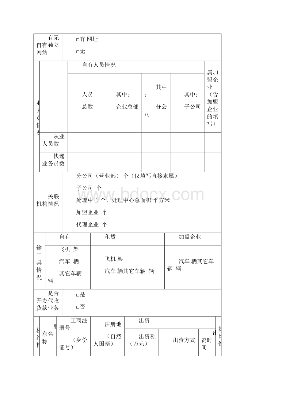 快递业务经营许可年度报告书.docx_第3页