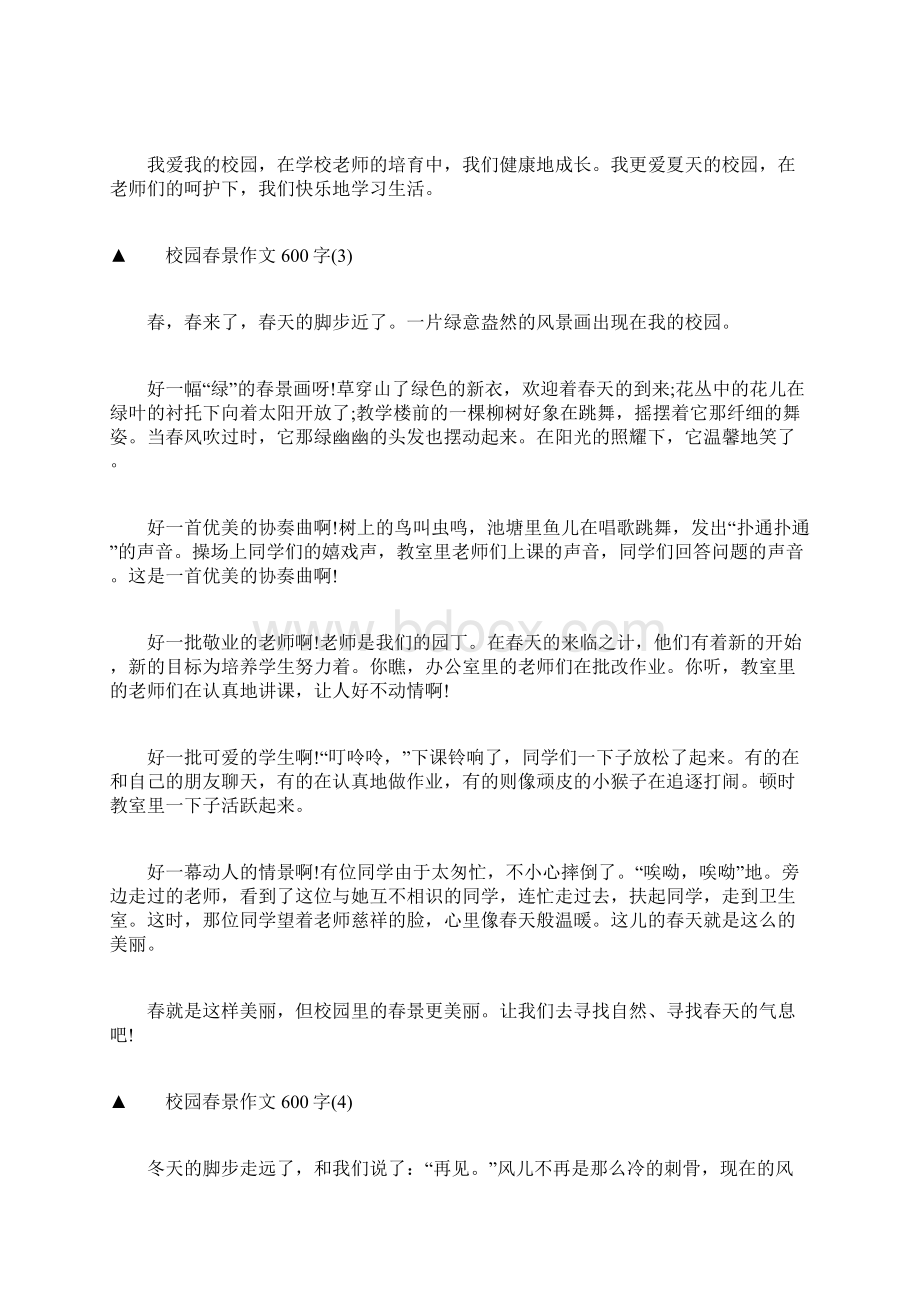 关于校园春景作文600字.docx_第3页