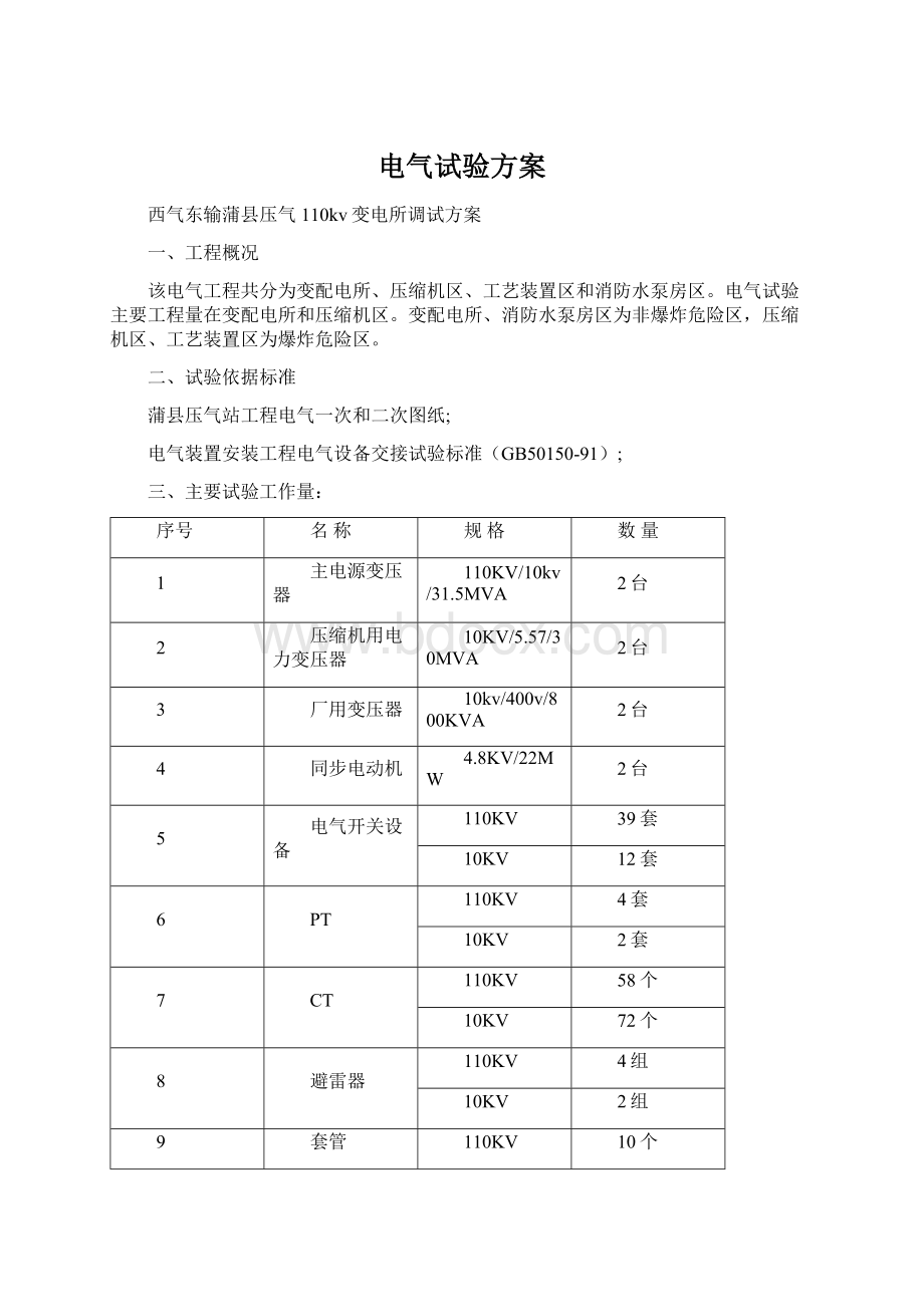 电气试验方案.docx_第1页