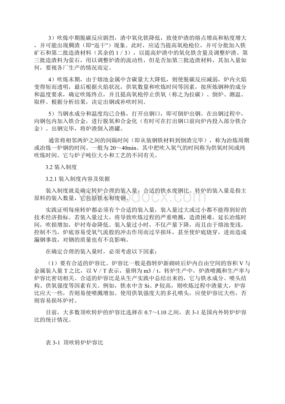 3 氧气顶吹转炉炼钢工艺Word下载.docx_第2页