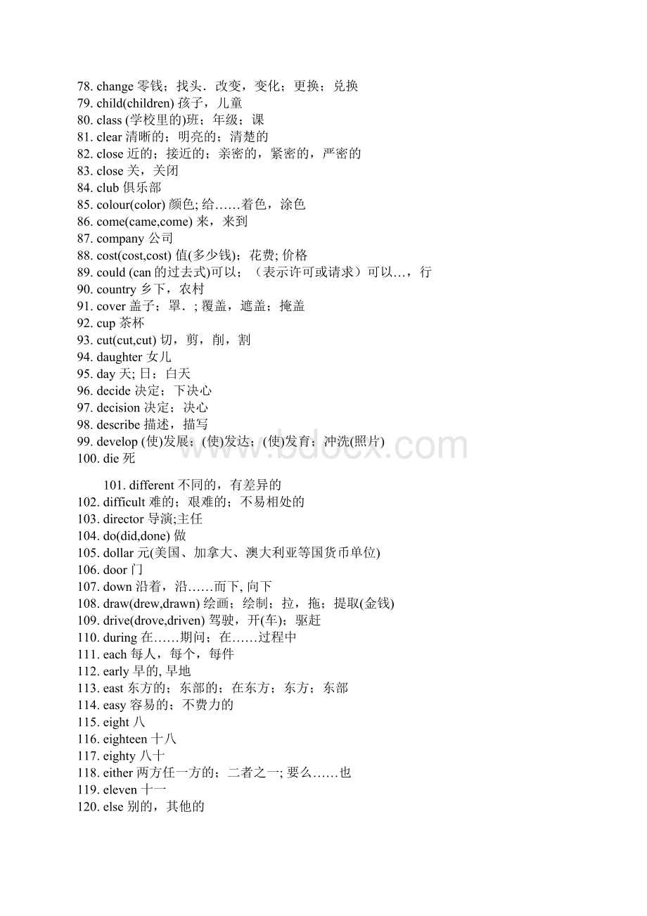 初中常考英语单词.docx_第3页