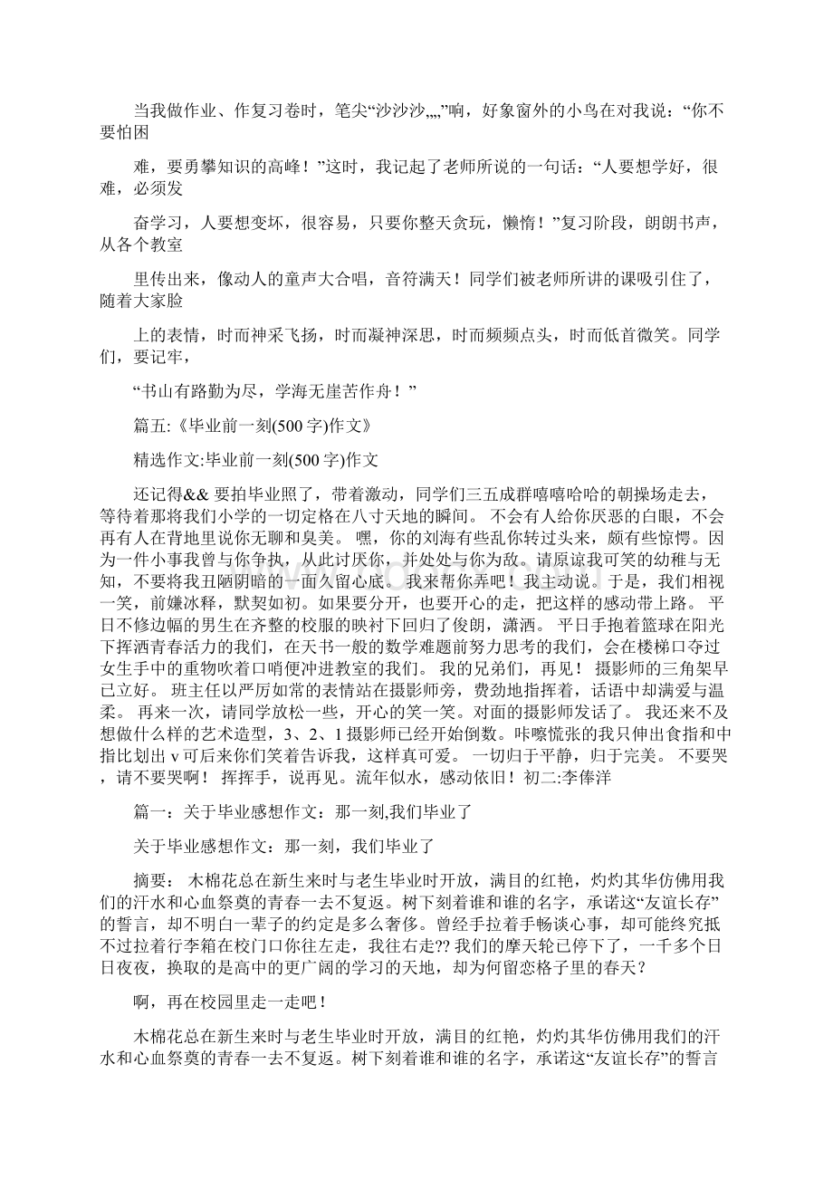 毕业考试之前作文500字Word文件下载.docx_第3页