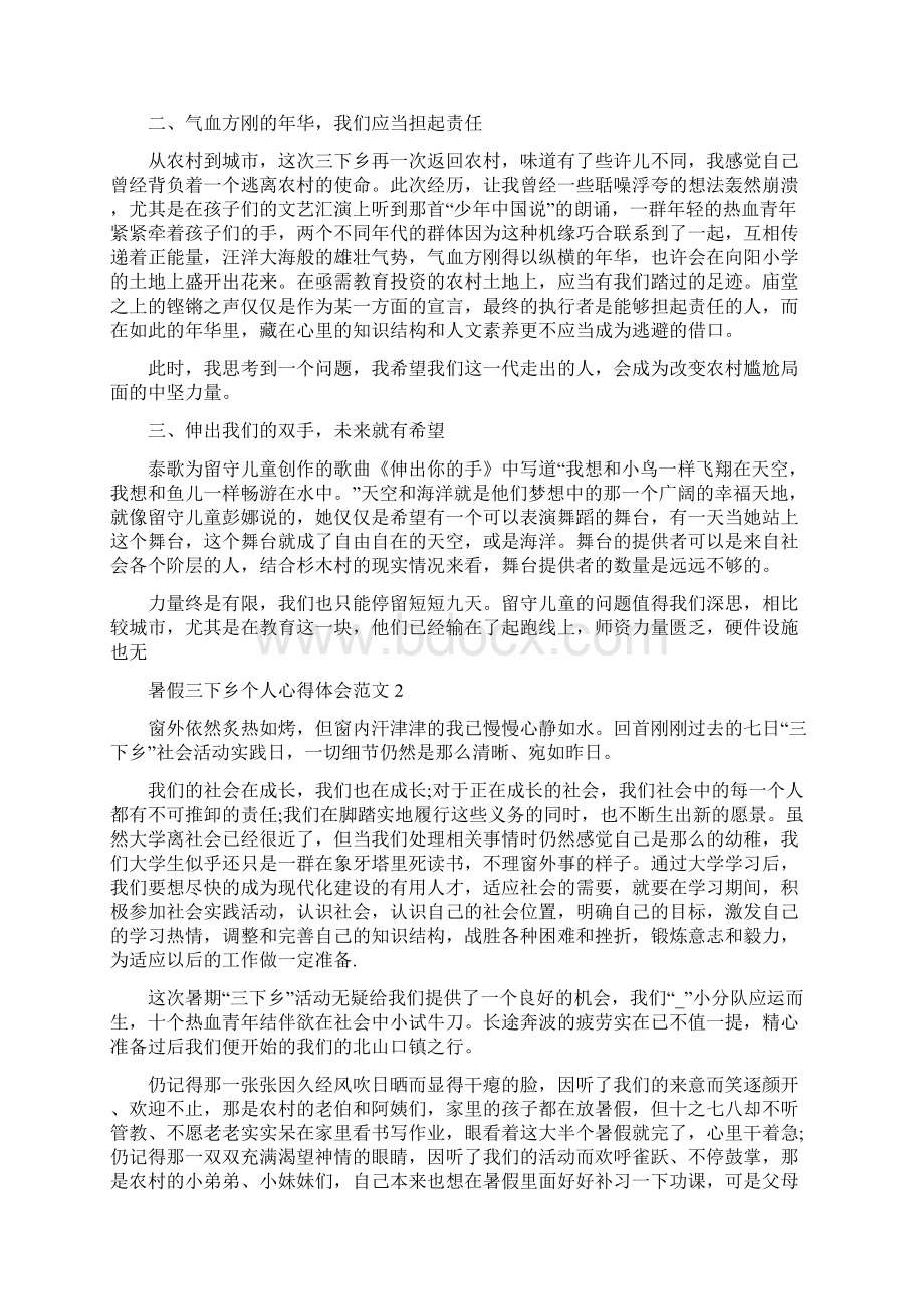 暑假三下乡个人心得体会范文.docx_第2页