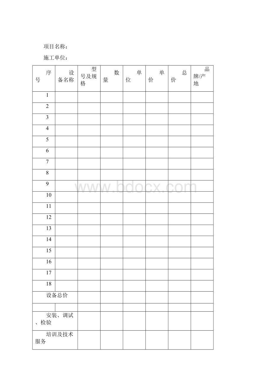 安防工程项目表格.docx_第3页