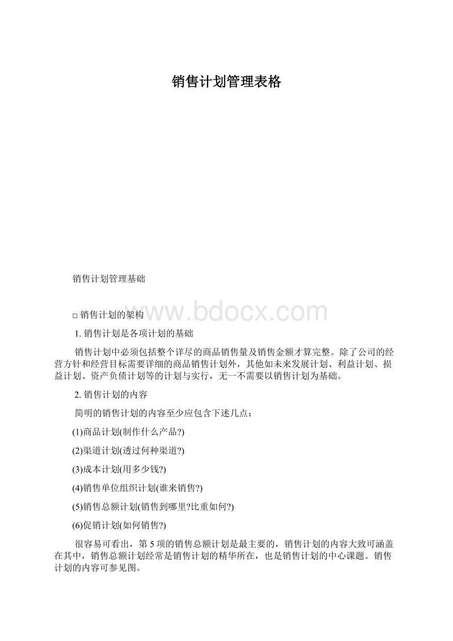 销售计划管理表格Word下载.docx_第1页