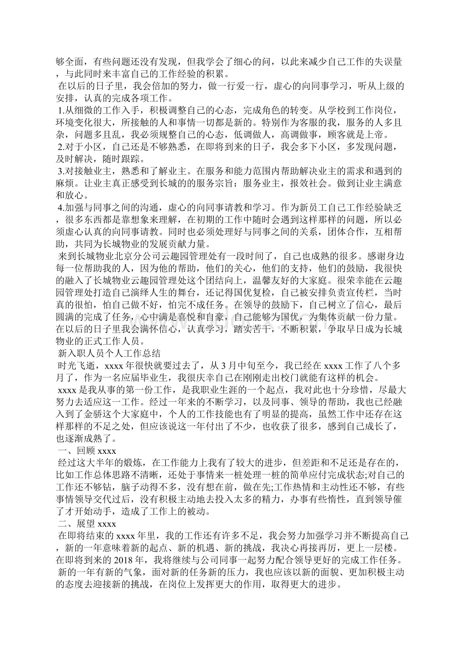 新入职人员个人工作总结Word文档格式.docx_第2页