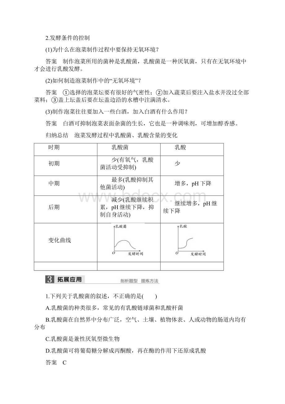 学年同步备课套餐之生物苏教版选修1讲义第二章 第6课时Word下载.docx_第3页