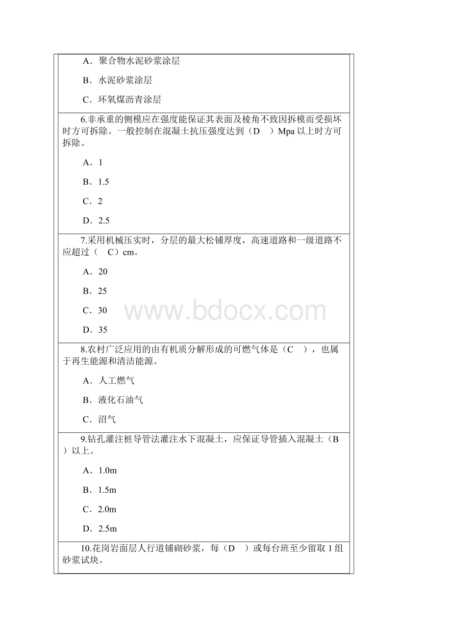 监理工程师延续注册市政公用工程考试及答案得83分.docx_第2页