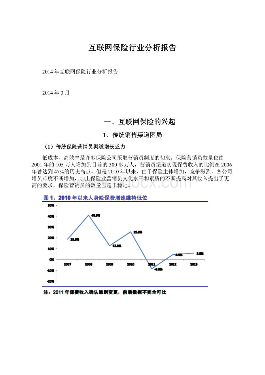 互联网保险行业分析报告Word格式文档下载.docx