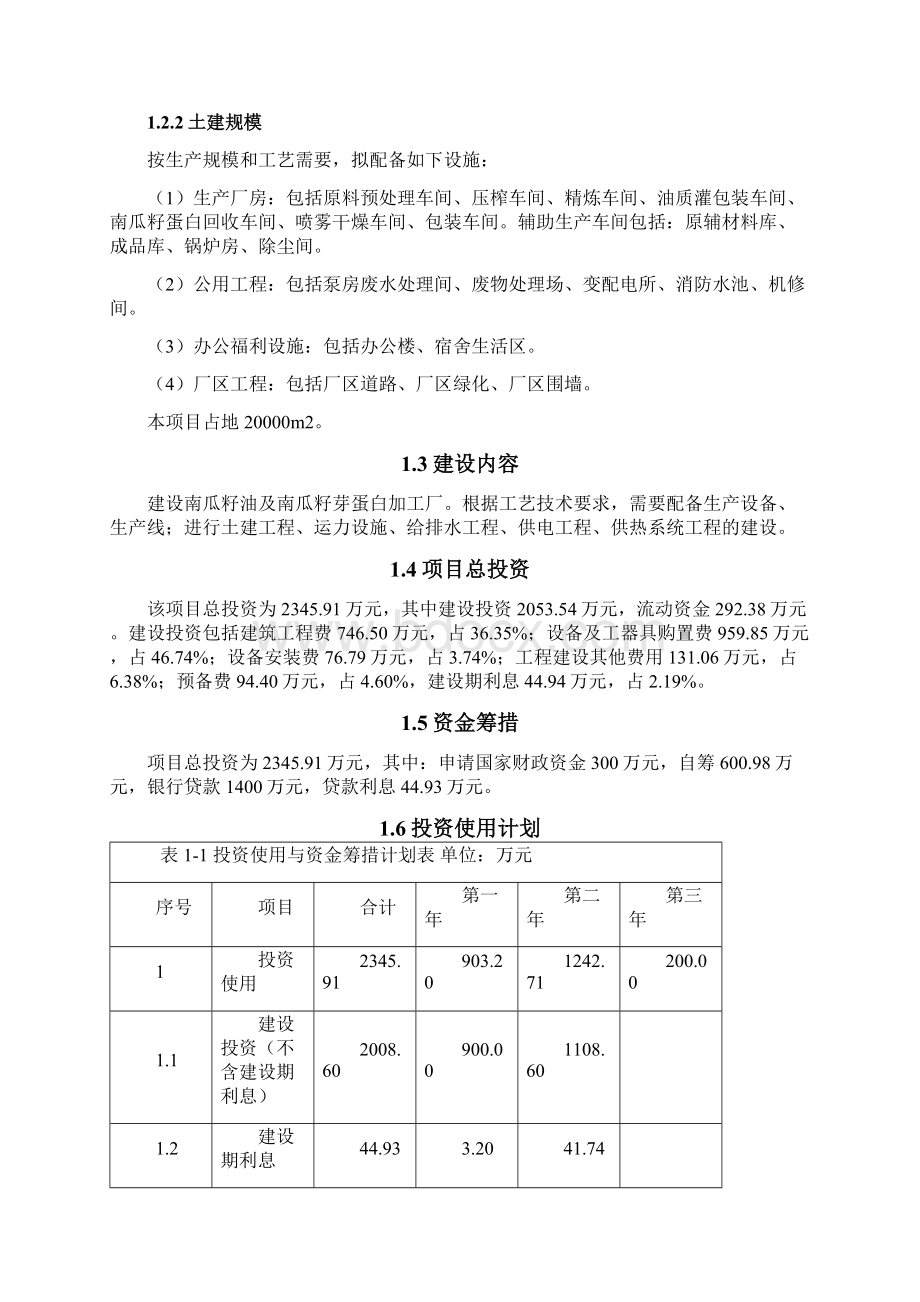 日处理南瓜籽原料30吨加工南瓜籽油项目可行性研究报告.docx_第3页