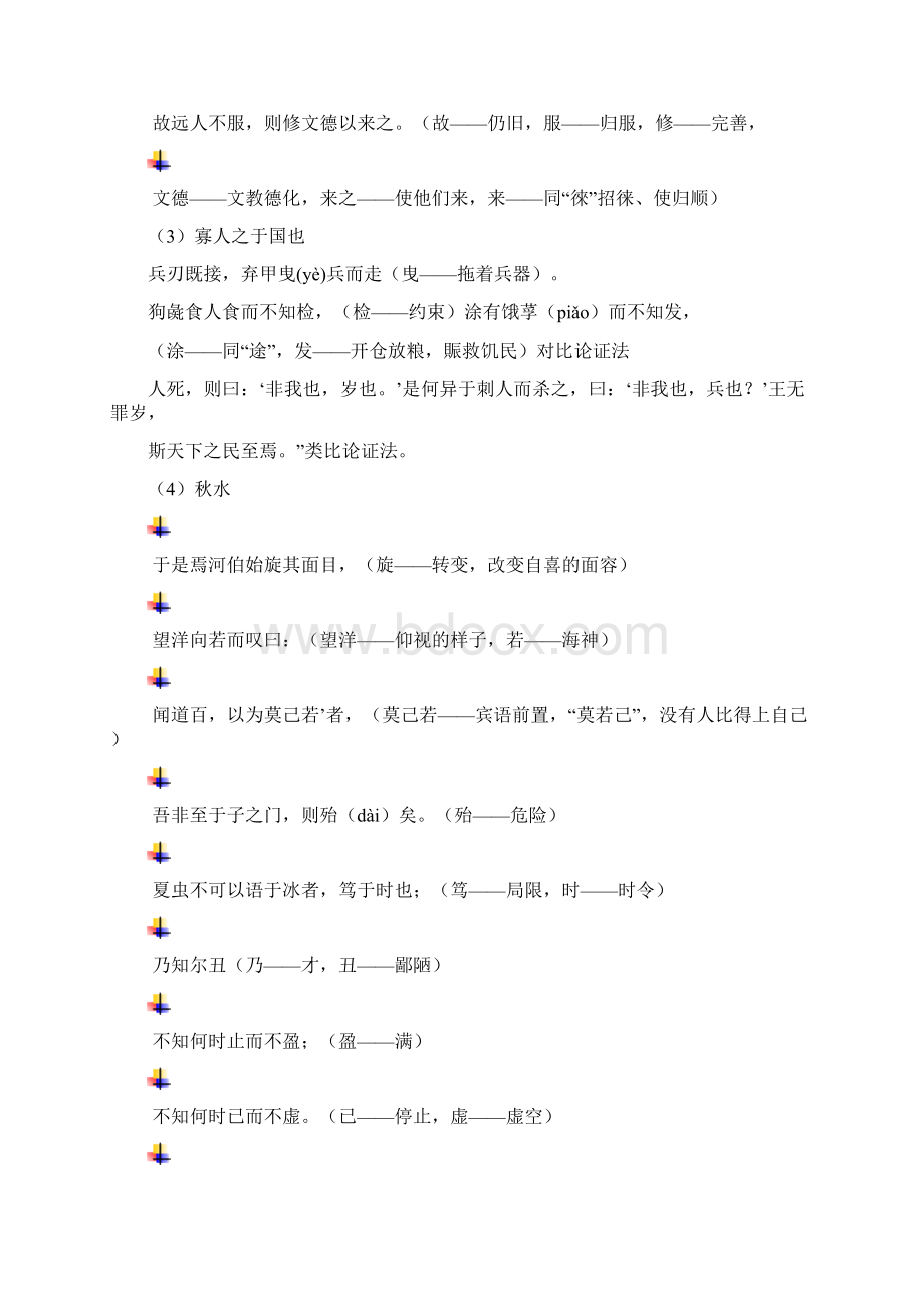 最新河南省专升本大学语文文言翻译必备文档格式.docx_第2页