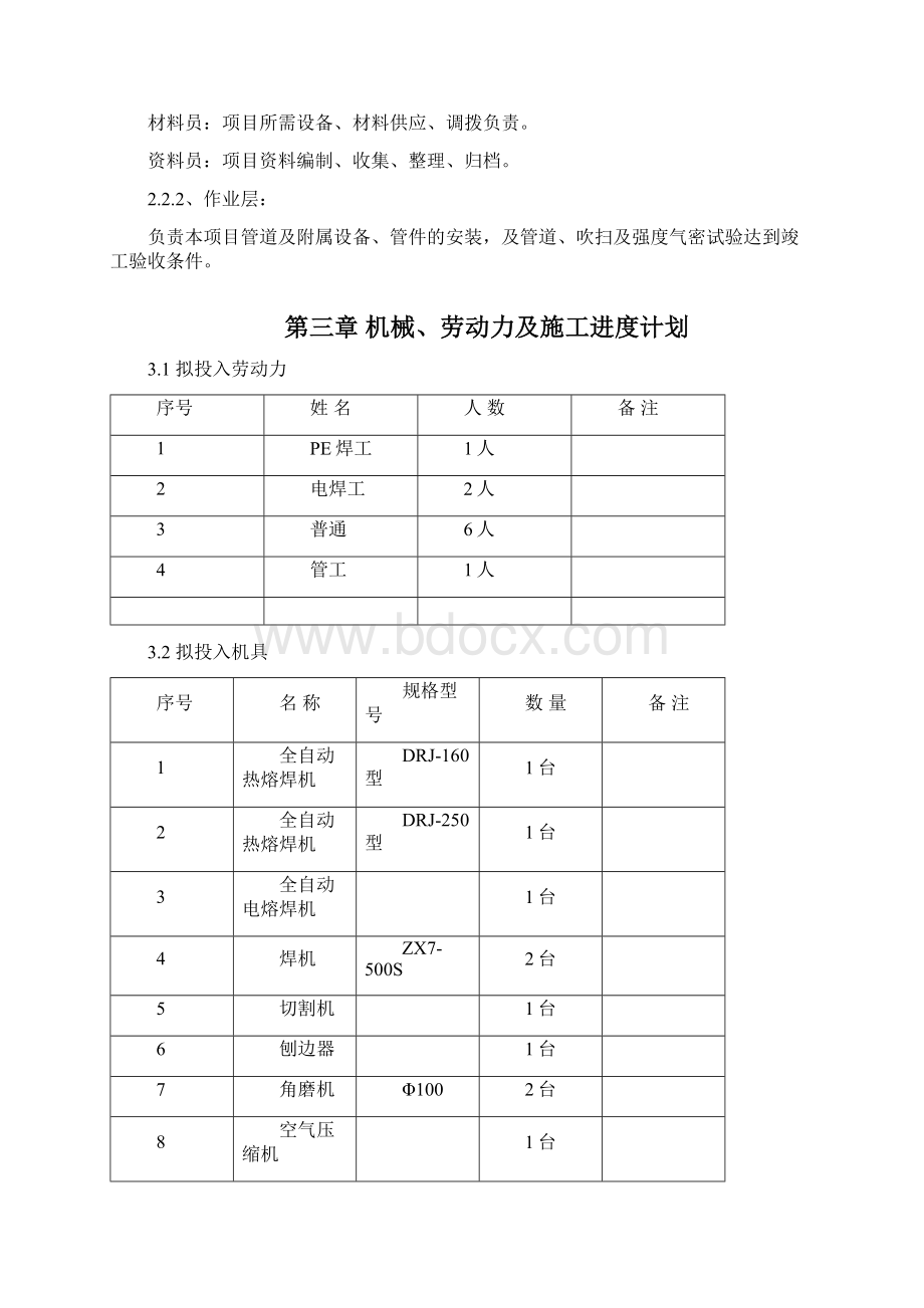 PE聚乙烯燃气管道施工方案要点.docx_第3页