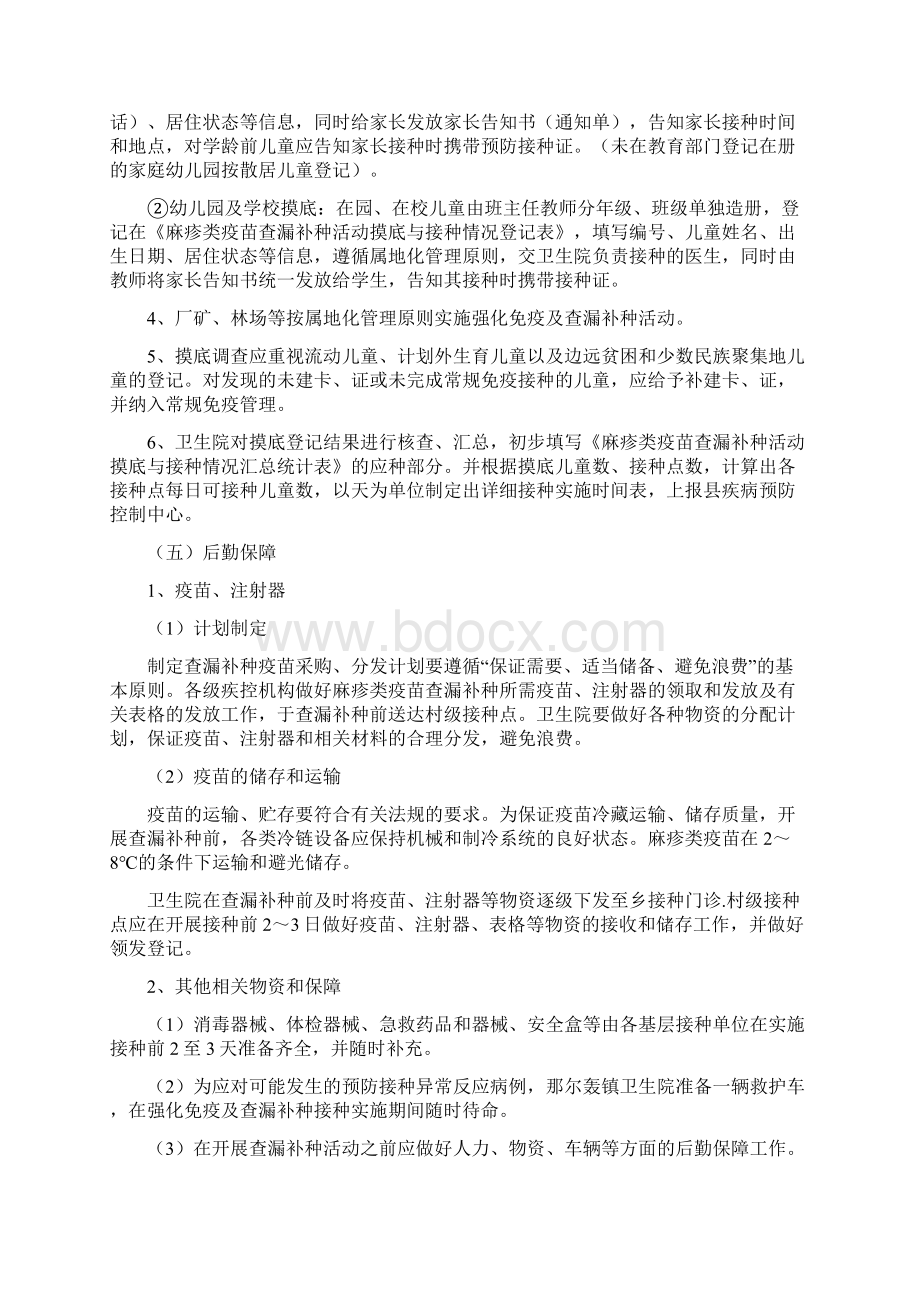 麻疹类查漏补种月实施方案.docx_第3页