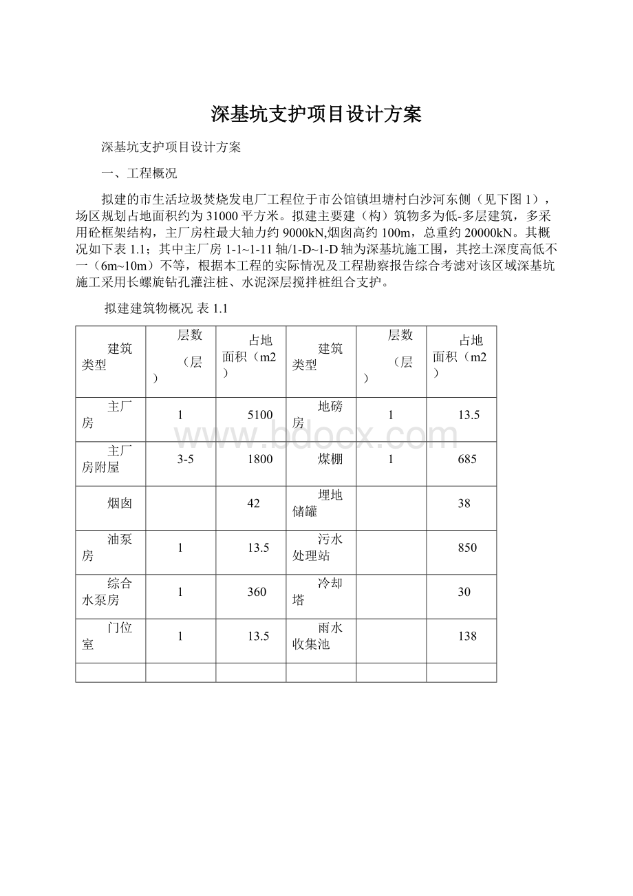 深基坑支护项目设计方案.docx