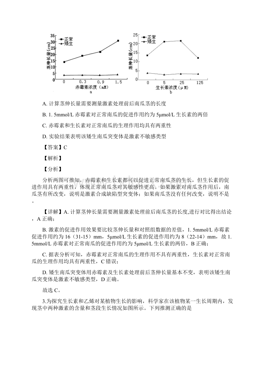 届北京市人大附中高三质量检测生物试题解析版.docx_第2页