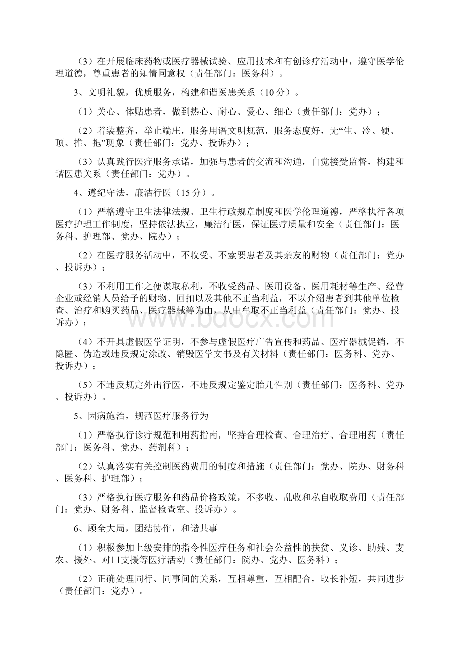 多部门共同参与的医德医风考评及结果共享机制Word文档格式.docx_第2页