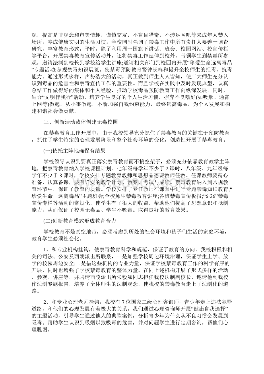 禁毒活动工作总结文档格式.docx_第2页