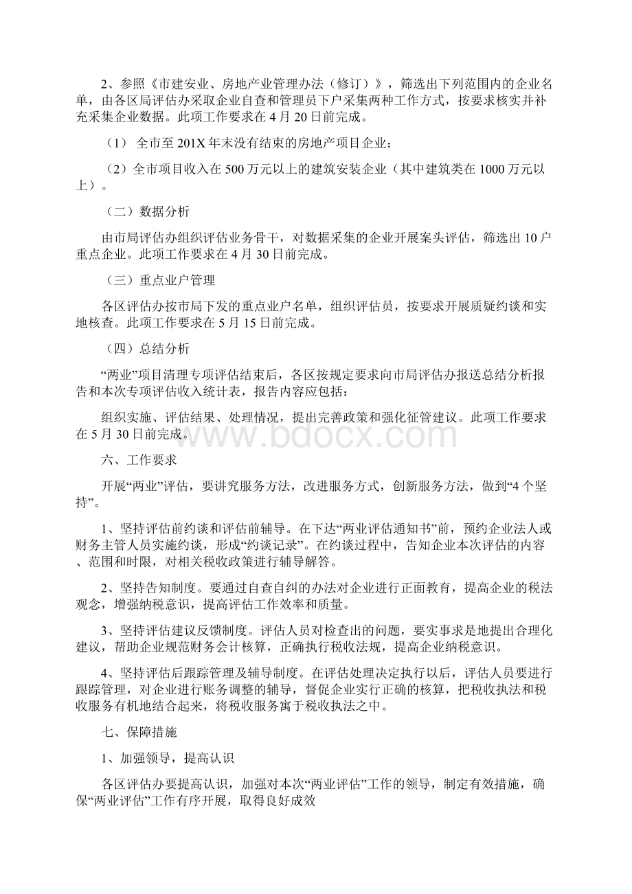 房地产业项目清理专项评估工作方案完整版.docx_第2页