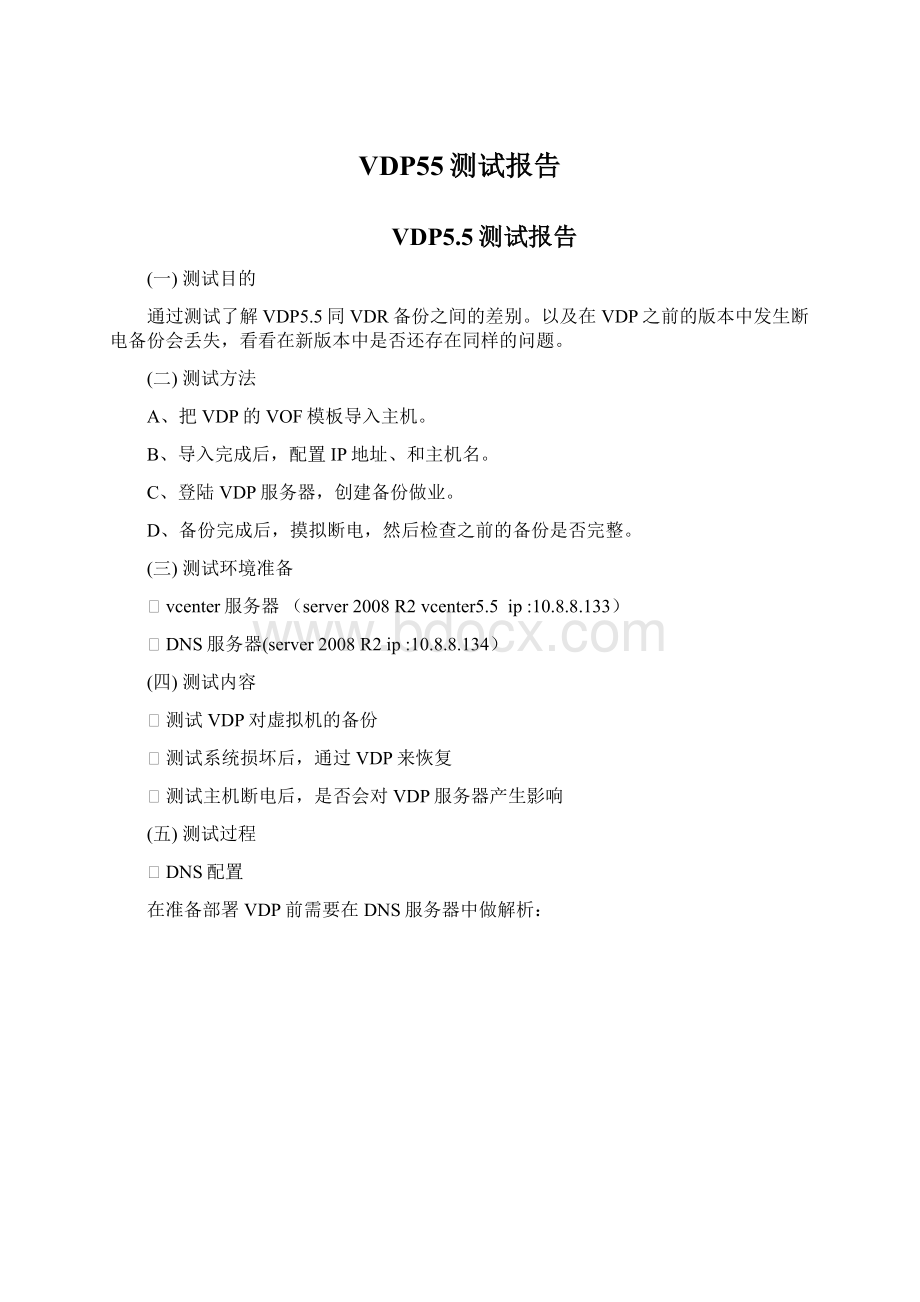 VDP55测试报告Word下载.docx