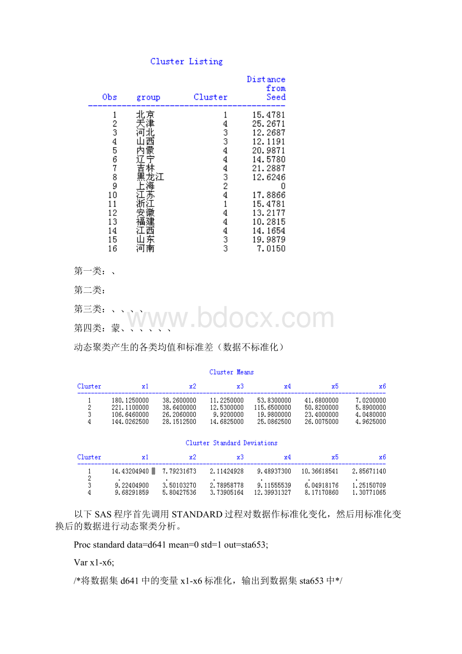 聚类分析报告快速聚类和变量聚类 上机指导.docx_第3页