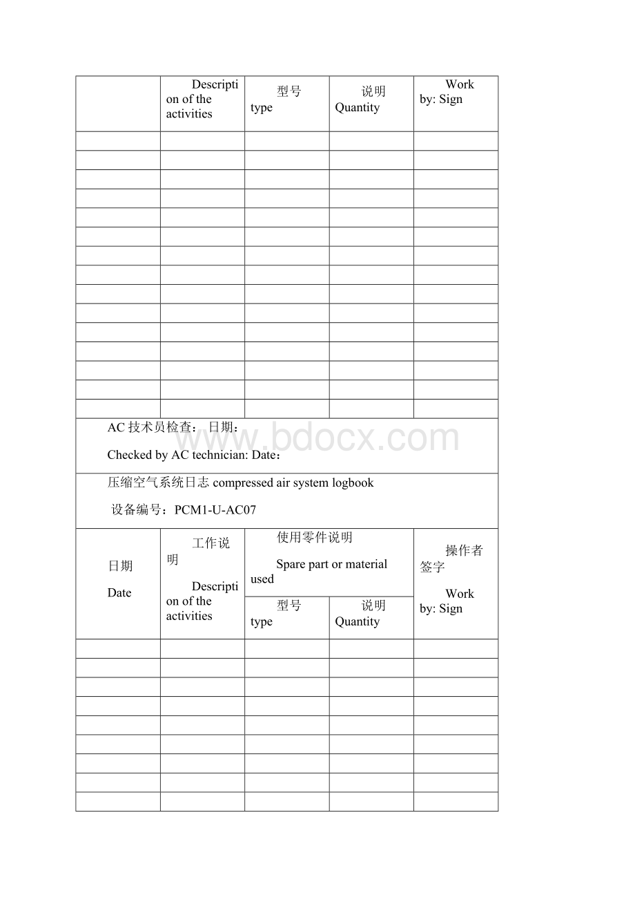 QMSUESOP010R03A 压缩空气系统日志Word文件下载.docx_第3页